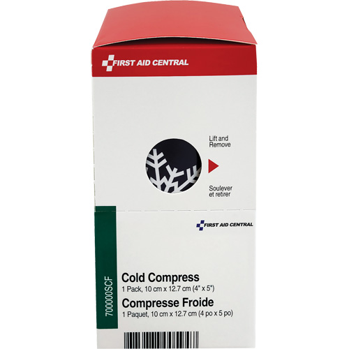 SmartCompliance&reg; Refill Instant Compress, Cold, Single Use, 4" x 5" Fastek
