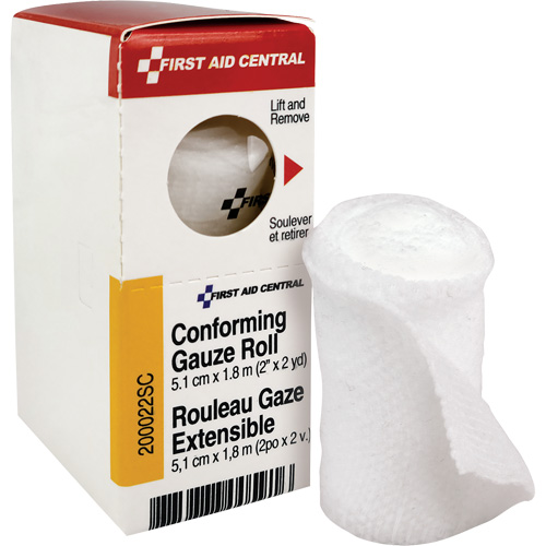 SmartCompliance&reg; Refill Conforming Stretch Gauze Bandage, Roll, 6' L x 2" W, Sterile, Medical Device Class 1 Fastek