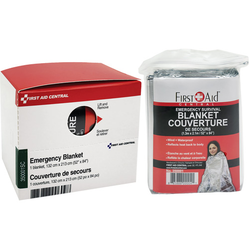 SmartCompliance&reg; Refill Emergency Blanket, Mylar Fastek