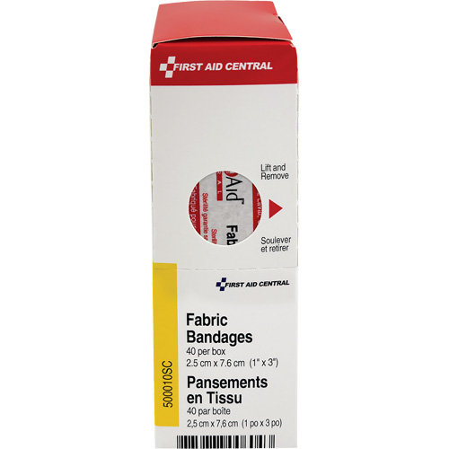Recharge de bandages adh&eacute;sifs SmartCompliance, Rectangulaire/carr&eacute;e, 3", Tissu, Non st&eacute;rile Fastek