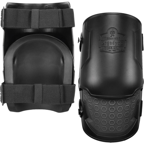 ProFlex 360 Hard Shell Hinged Knee Pads, Buckle Style, Rubber Caps, Foam Pads Fastek