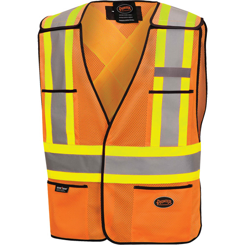 6926 Veste de s&eacute;curit&eacute; d&eacute;tachable, Orange haute visibilit&eacute;, Polyester Fastek