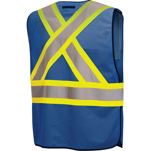 6927RB Veste de s&eacute;curit&eacute; d&eacute;tachable, Bleu royal, Polyester Fastek