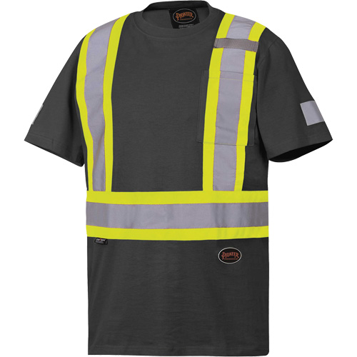 6976 Safety T-Shirt, Cotton, Small, Black Fastek