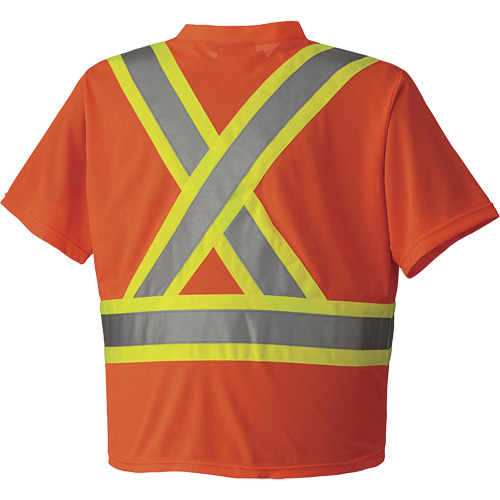 6979 Chandail pour la circulation en micromaille, Moyen, Orange haute visibilit&eacute; Fastek