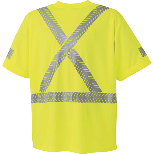 6901 Ultra-Cool Ultra-Breathable Safety T-Shirt, Medium, High Visibility Lime-Yellow Fastek