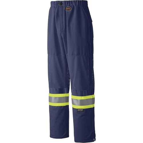 6003P Traffic Safety Pants, Polyester, X-Small, Navy Blue Fastek