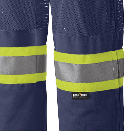 6003P Traffic Safety Pants, Polyester, X-Small, Navy Blue Fastek