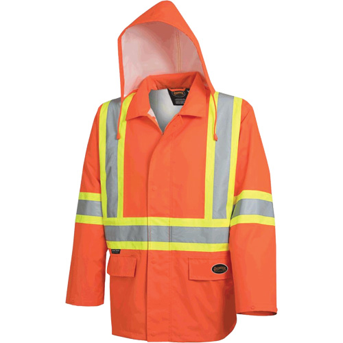 5626 Veste de s&eacute;curit&eacute; The Rock 300D imperm&eacute;able, Polyester, Orange haute visibilit&eacute;, Moyen Fastek