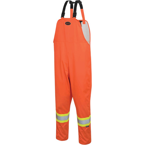 5627 The Rock 300D Bib Pants, Polyester, Medium, High Visibility Orange Fastek