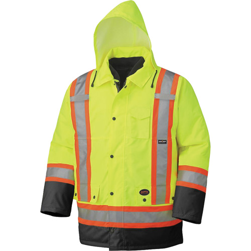 5021BB Manteau imperm&eacute;able 7 en 1, Jaune lime haute visibilit&eacute;, T-petit Fastek