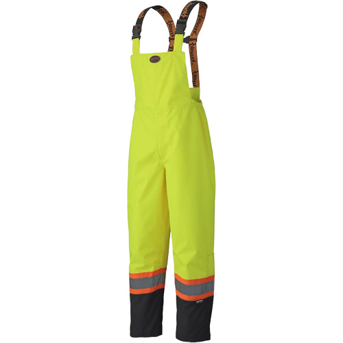 5405 Salopettes imperm&eacute;ables 300D Trilobal antid&eacute;chirure, Polyester, T-petit, Jaune lime haute visibilit&eacute; Fastek