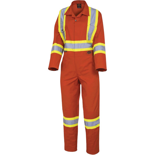 5514W Women's Safety Coveralls, X-Small, High Visibility Orange Fastek