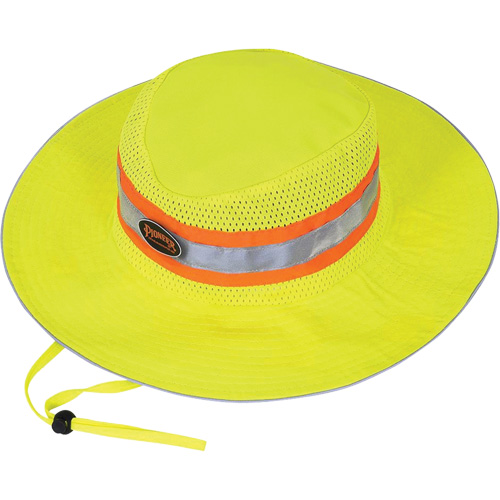 279 Chapeau de garde forestier avec sangle, Jaune lime haute visibilit&eacute;, Polyester Fastek