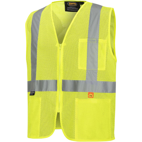 6944 Veste de s&eacute;curit&eacute; ignifuge, Jaune lime haute visibilit&eacute;, Petit, Polyester Fastek