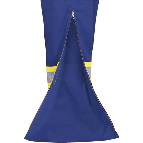 7706 Combinaison ignifuge FR-Tech avec fermetures &agrave; glissi&egrave;re aux jambes, Taille 36, Bleu royal, 9,7 cal/cm² Fastek