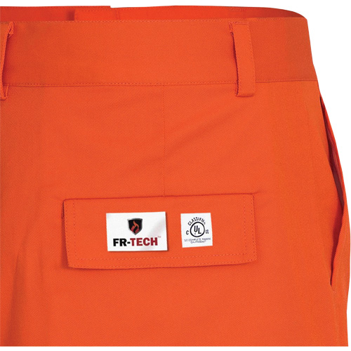 7763 FR-Tech&reg; 88/12 Arc Rated High-Visibility Safety Pants, 36, x 34, High Visibility Orange, 9.7 cal/cm² Fastek