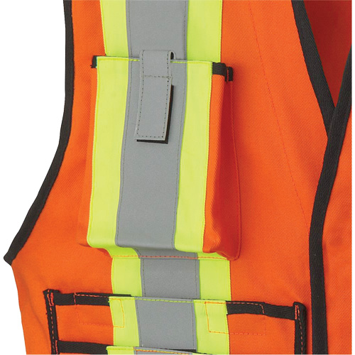 7732 Veste d'arpenteur ignifuge et r&eacute;sistant aux arcs &eacute;lectriques FR-Tech, Petit, Orange haute visibilit&eacute;, 9,7 cal/cm² Fastek