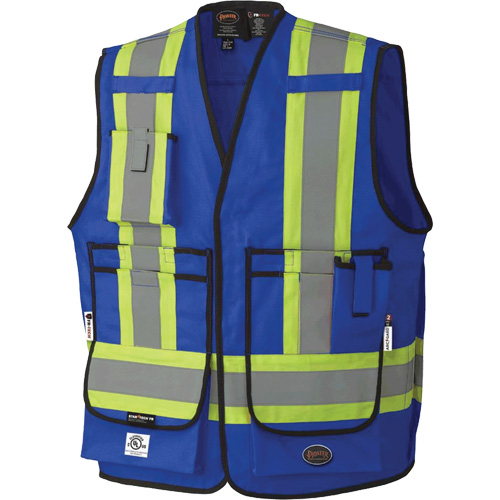 7733 Veste d'arpenteur ignifuge et r&eacute;sistant aux arcs &eacute;lectriques FR-Tech, Petit, Bleu royal, 9,7 cal/cm² Fastek