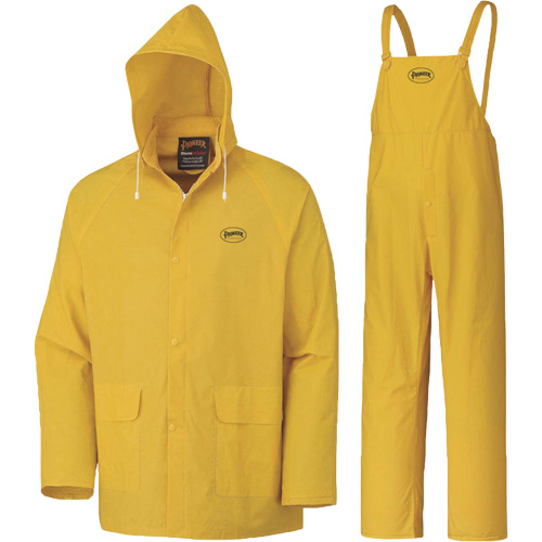 577 3-Piece Rain Suit, Polyester/PVC, 6X-Large, Yellow Fastek