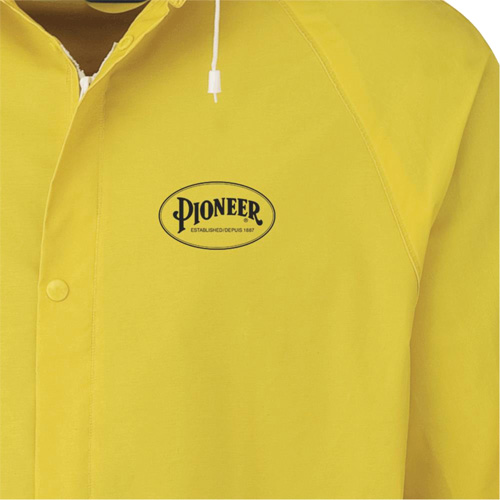 577J Rain Jacket, Polyester/PVC, Small, Yellow Fastek