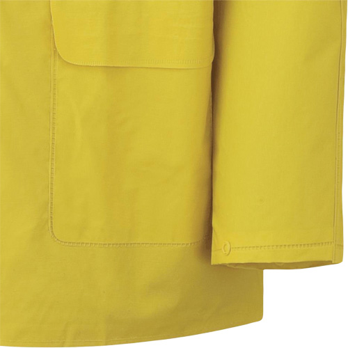 577J Rain Jacket, Polyester/PVC, Small, Yellow Fastek