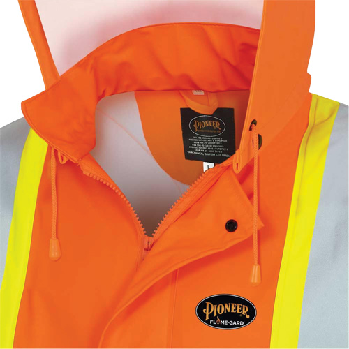 5892PKT High-Visibility FR Waterproof Safety Jacket, X-Small, High Visibility Orange Fastek