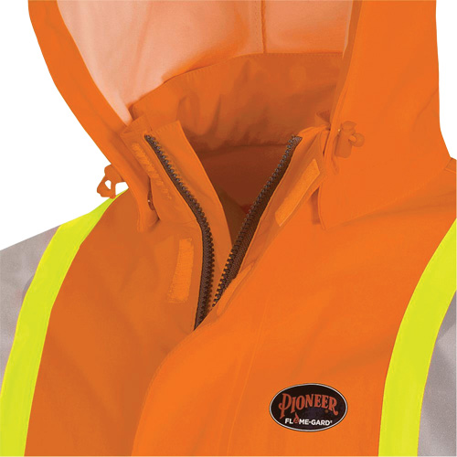 5880 Manteau de pluie ignifuge et protection contre les &eacute;clats d'arc &eacute;lectrique, T-petit, Orange haute visibilit&eacute;, 10 cal/cm² Fastek