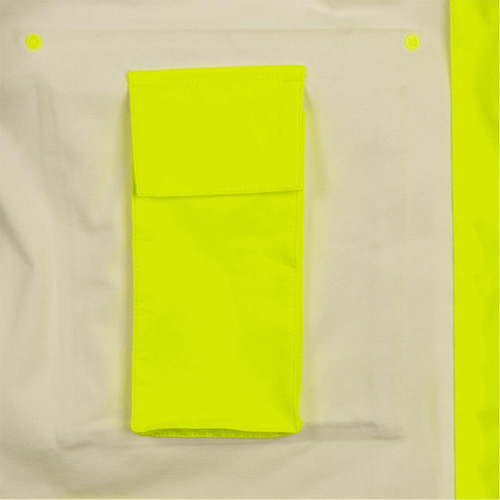 5881 Manteau de pluie ignifuge et protection contre les &eacute;clats d'arc &eacute;lectrique, T-petit, Jaune haute visibilit&eacute;, 10 cal/cm² Fastek