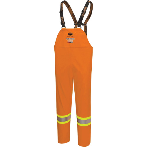 5882 FR/Arc-Rated Waterproof Safety Bib Pants, X-Small, High Visibility Orange Fastek