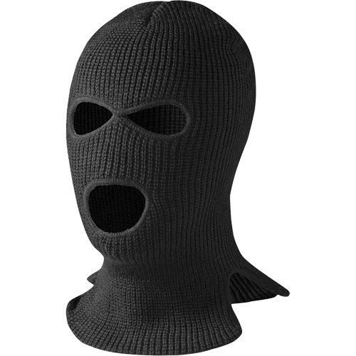 560-B 3-Hole Balaclava, Acrylic, Black Fastek