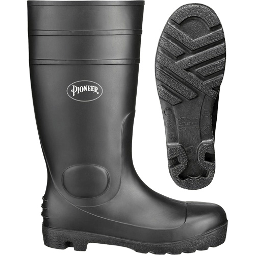 1011 Safety Boots, PVC, Size 10, Puncture Resistant Sole Fastek