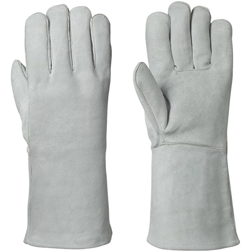 830 Fleece-Lined Welder's Gloves, Split Cowhide, Size Medium Fastek