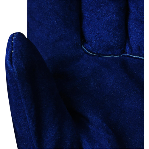 630 Gants d'appareilleur isol&eacute;s bleus, Taille unique, Paume en Cuir de vache refendu, Doublure en Boa Fastek