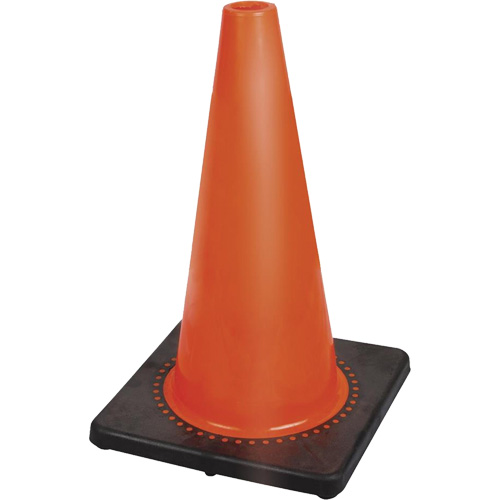 181P Premium Flexible Safety Cone, 18", Orange Fastek