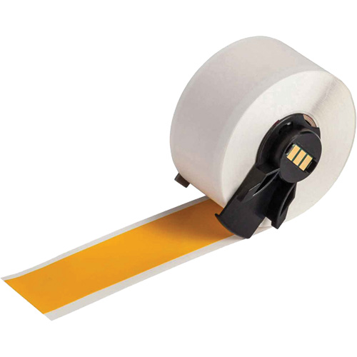 Multi-Purpose Label Tape, Vinyl, Yellow, 1" Width Fastek