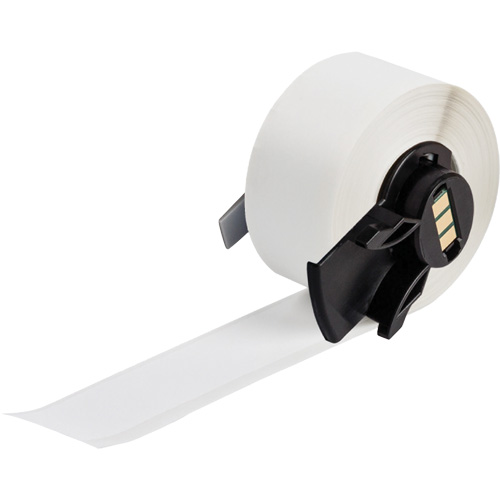Multi-Purpose Label Tape, Vinyl, White, 1.9" Width Fastek