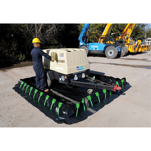 Berme Ultra-Containment Berm, Capacit&eacute; 269 gal. US, 6' la x 6' lo x 12" h, Paroi &agrave; piquets Fastek