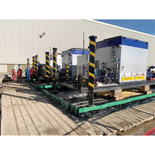 Berme Ultimate Copolymer 2000 Ultra-Containment Berm, 12' la x 30' lo x 12" h, Support &agrave; charni&egrave;re Fastek