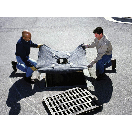 Recycled Ultra-Drain Guard&reg; Catch Basin Insert, Oil & Sediment, 48" L x 36" W Fastek