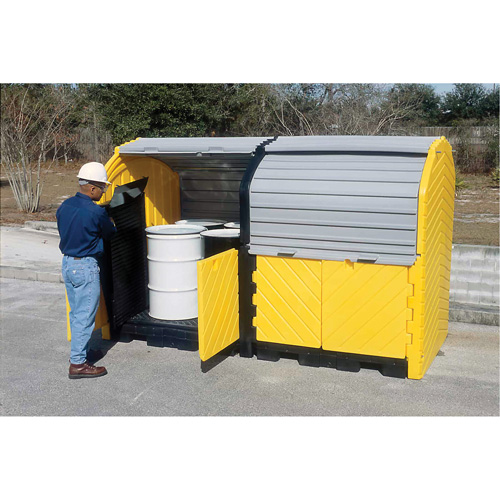Extender Kit with Drain for Ultra-Hard Top Spill Pallets&reg;, 64" L x 79" W x 62" H, 9000 lbs. Load Capacity Fastek