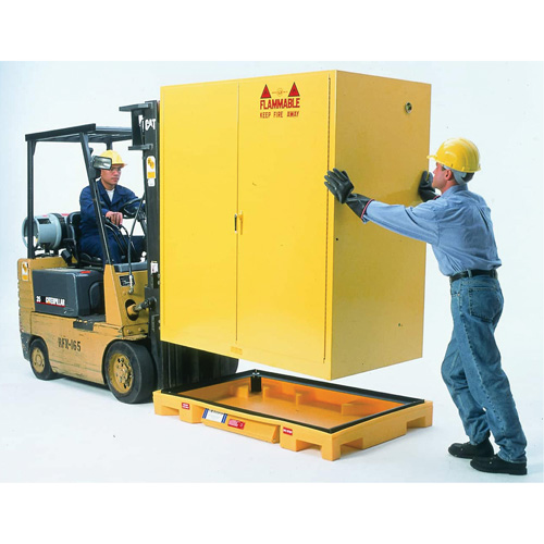 Double Drum Ultra-Safety Cabinet Bladder System&reg;, 63" L x 38.5" W x 6.3" H, 3000 lbs. Load Capacity Fastek