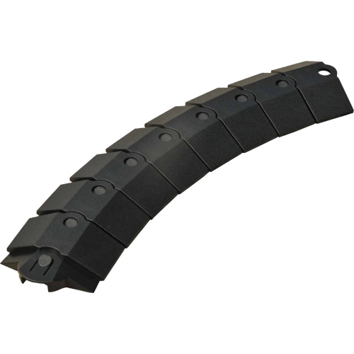 Small Ultra-Sidewinder Cable Protection System avec capuchons, 39,5" x 3" x 0,8", 2000 lb (1 tonne) Fastek