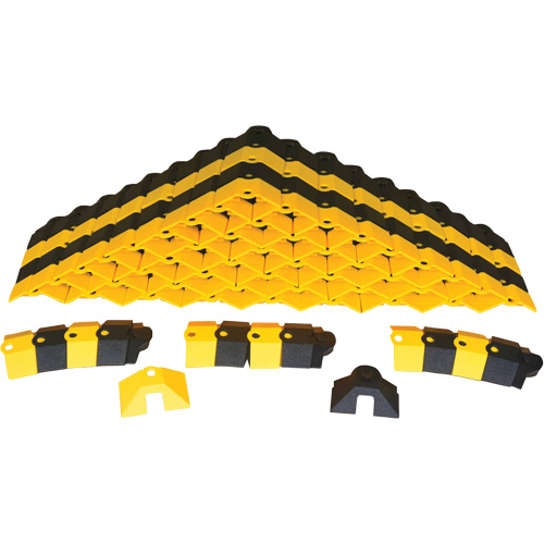 Bulk Box Ultra-Sidewinder Cable Protection System – 24 pieds, 288" x 9,8" x 1,4", 2000 lb (1 tonne) Fastek