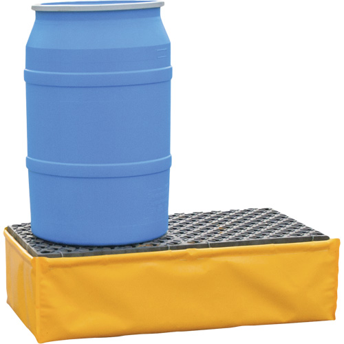 2-Drum Flexible Ultra-Spill Pallet&reg;, 66 US gal. Spill Capacity, 48" x 24" x 14" Fastek