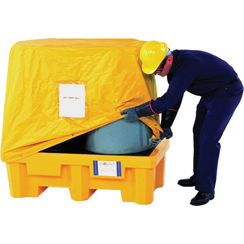 2-Drum Spill Pallet Pullover Cover Fastek