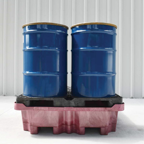 4-Drum Ultra-Spill King&reg; Drum Spill Pallet, 85 US gal. Spill Capacity, 51" x 51" x 17.5" Fastek