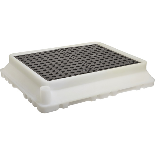 P4 Ultra-Spill Tray, 17" lo x 21" la x 4" h, Cap. de d&eacute;versement 2,9 gal. US Fastek