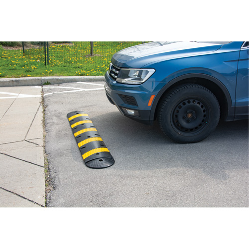 Speed Bump Kit, Rubber, 4' L x 11" W x 2" H Fastek