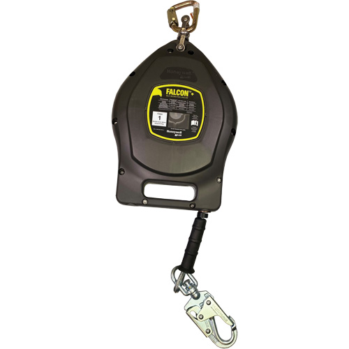 Falcon+ Self-Retracting Lifeline, 50', Galvanized Steel, Swivel Fastek